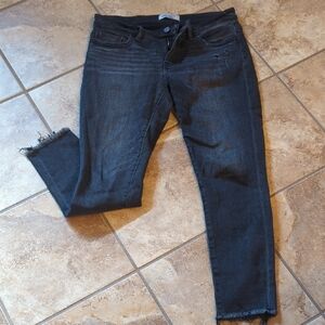 BKE Dark Gray Ankle Jeans